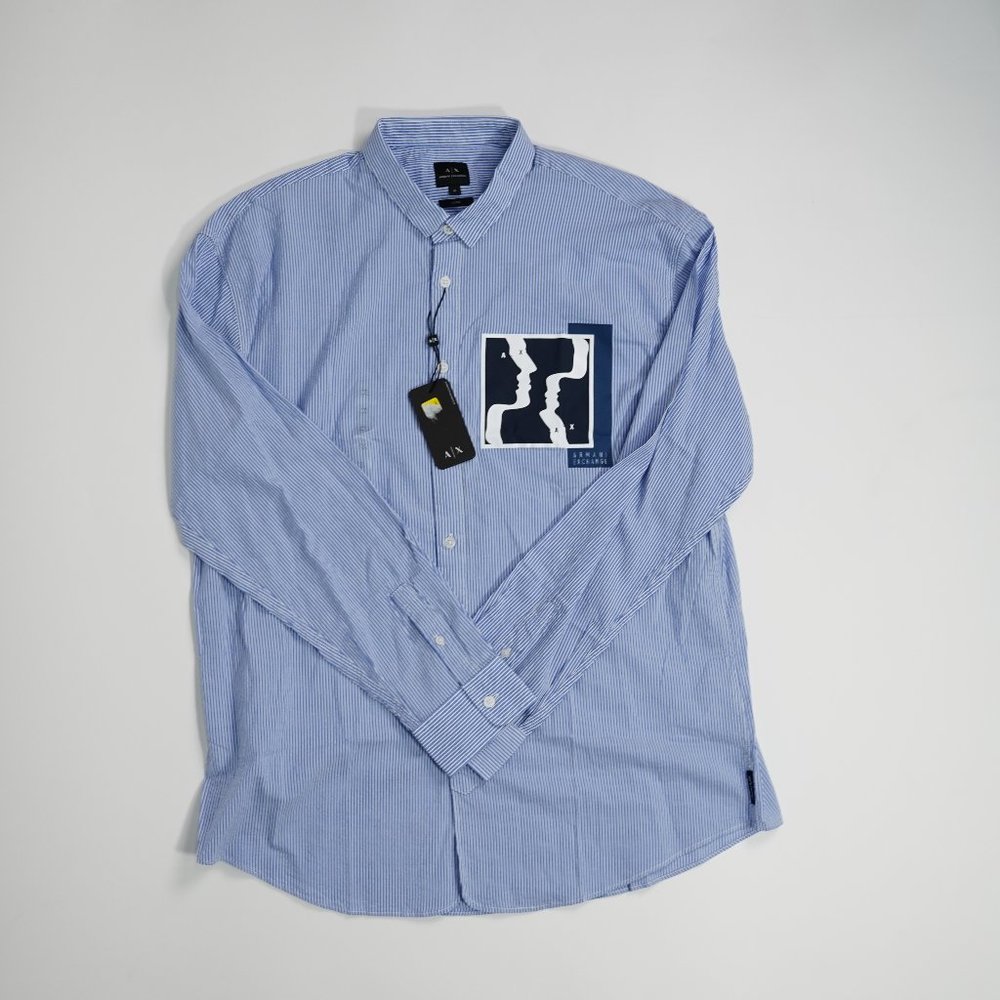 🔥 NWT Armani Exchange Sz. XL Long Sleeve Shirt